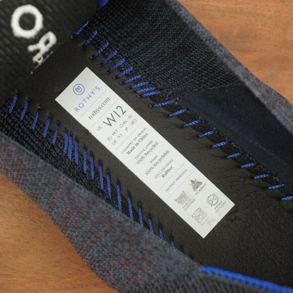 Rothys Womens The Loafer Slip On Shoes Flats Navy Blue Size 12 - Picture 8 of 11